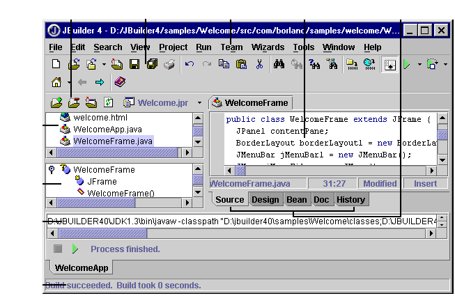 JBuilder UI